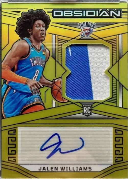 Jalen Williams [Jersey Autograph Yellow Flood] #202
