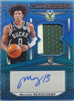 MarJon Beauchamp [Jersey Autograph Blue Flood] #214