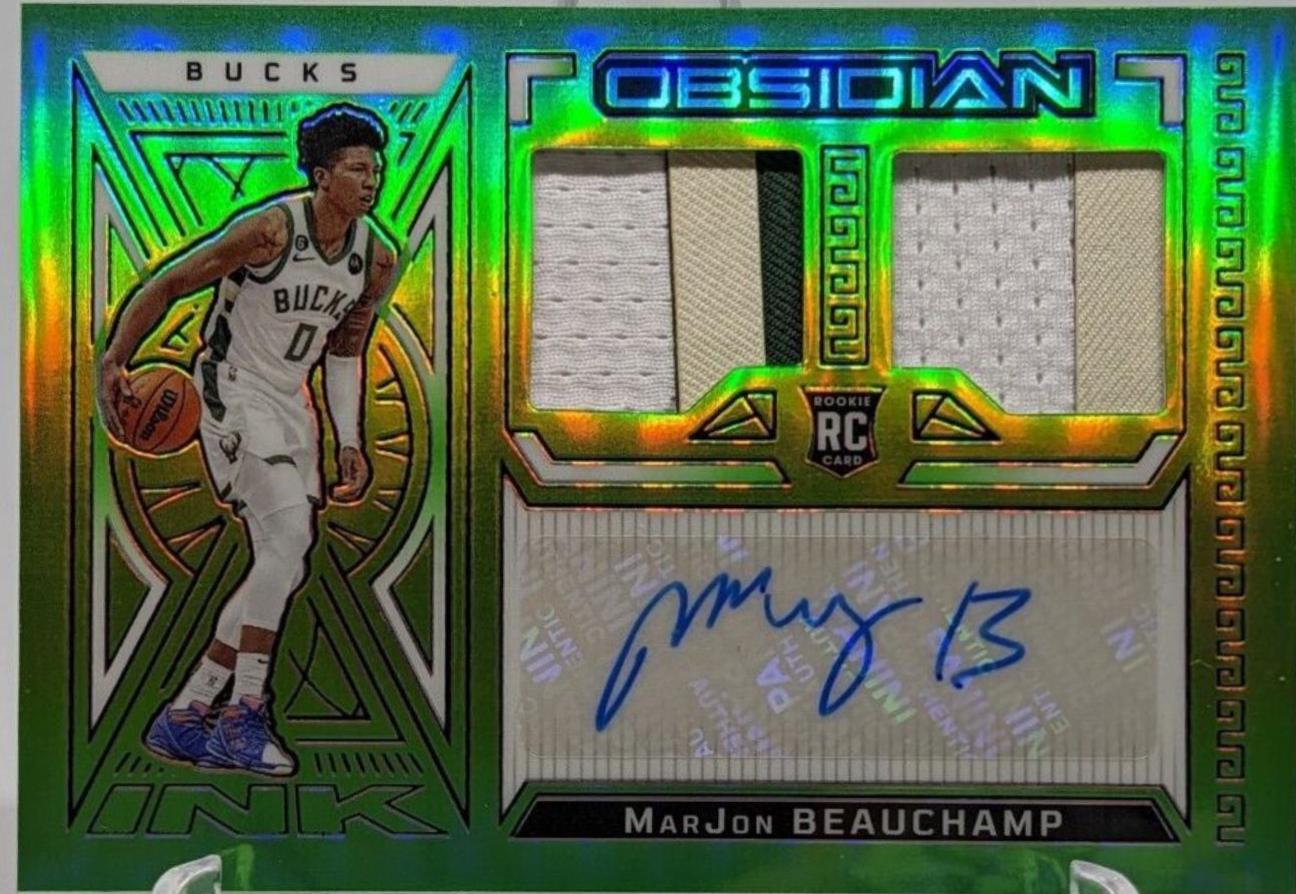 MarJon Beauchamp [Jersey Autograph Green Flood] #214