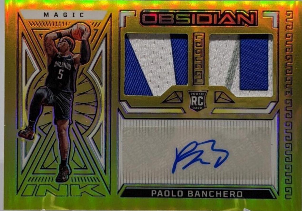 Paolo Banchero [Jersey Autograph Yellow Flood] #226