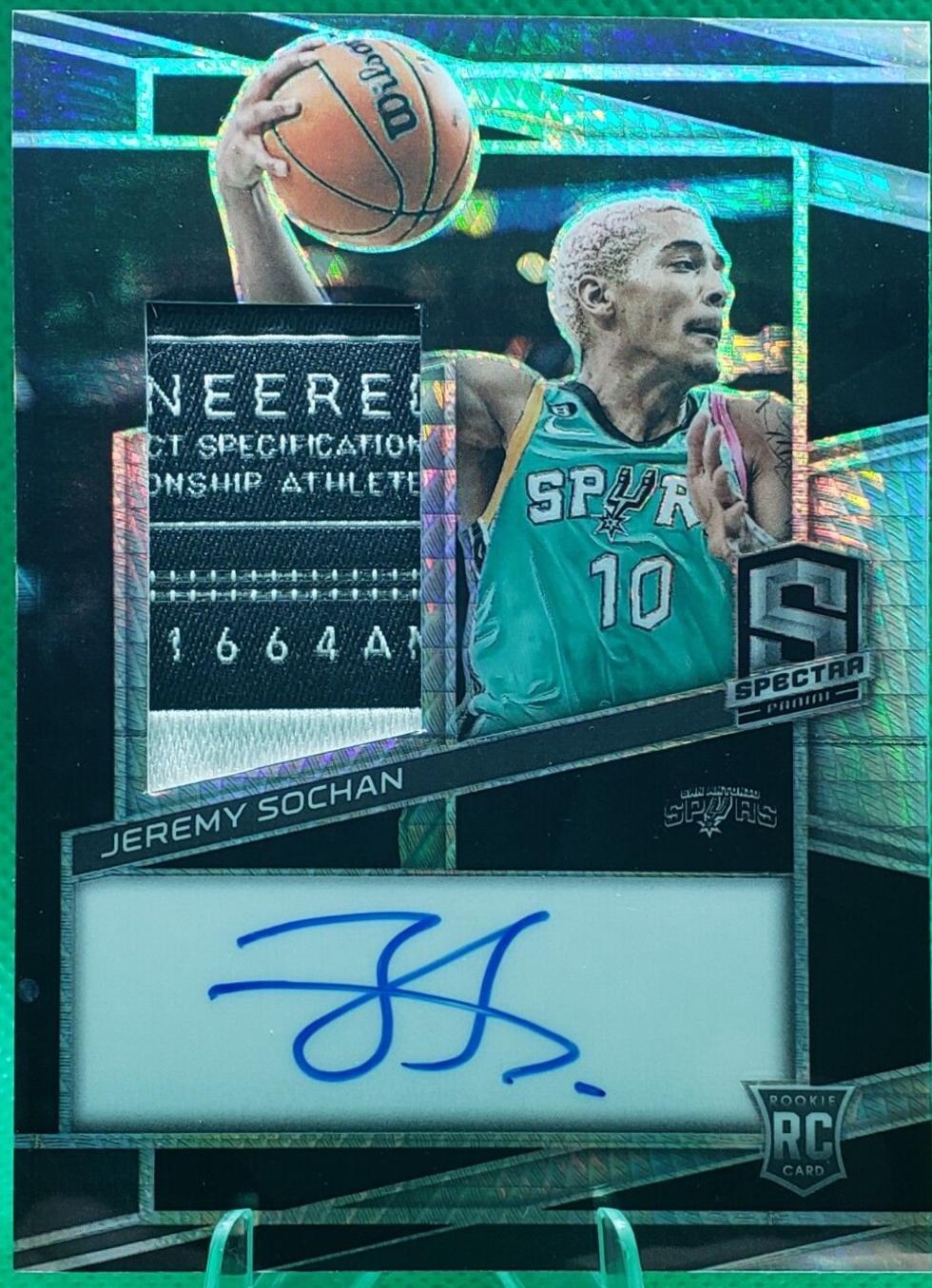 Jeremy Sochan [Jersey Autograph Asia Black] #203