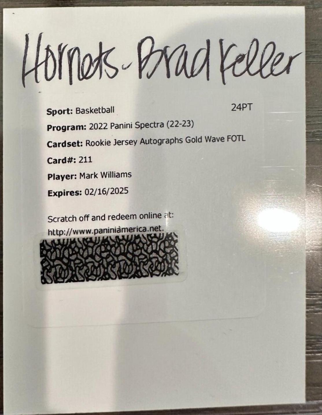 Mark Williams [Jersey Autograph Gold Wave] #211