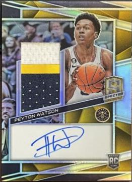 Peyton Watson [Jersey Autograph Asia Gold] #224