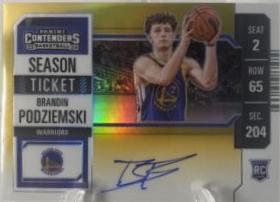 Brandin Podziemski [Clear Ticket Variation] #122