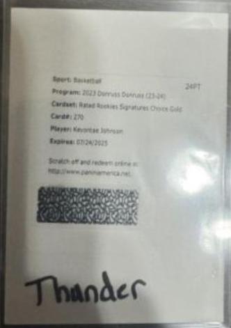Keyontae Johnson [Signature Choice Gold] #270