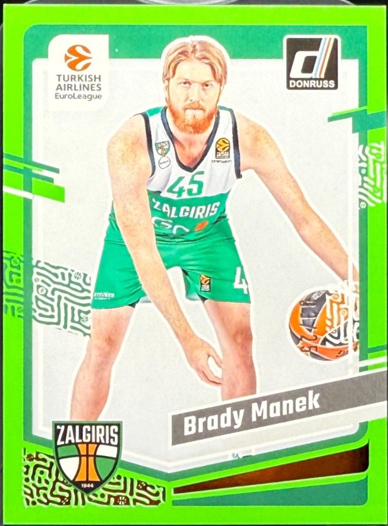 Brady Manek [Neon Green Flood] #40