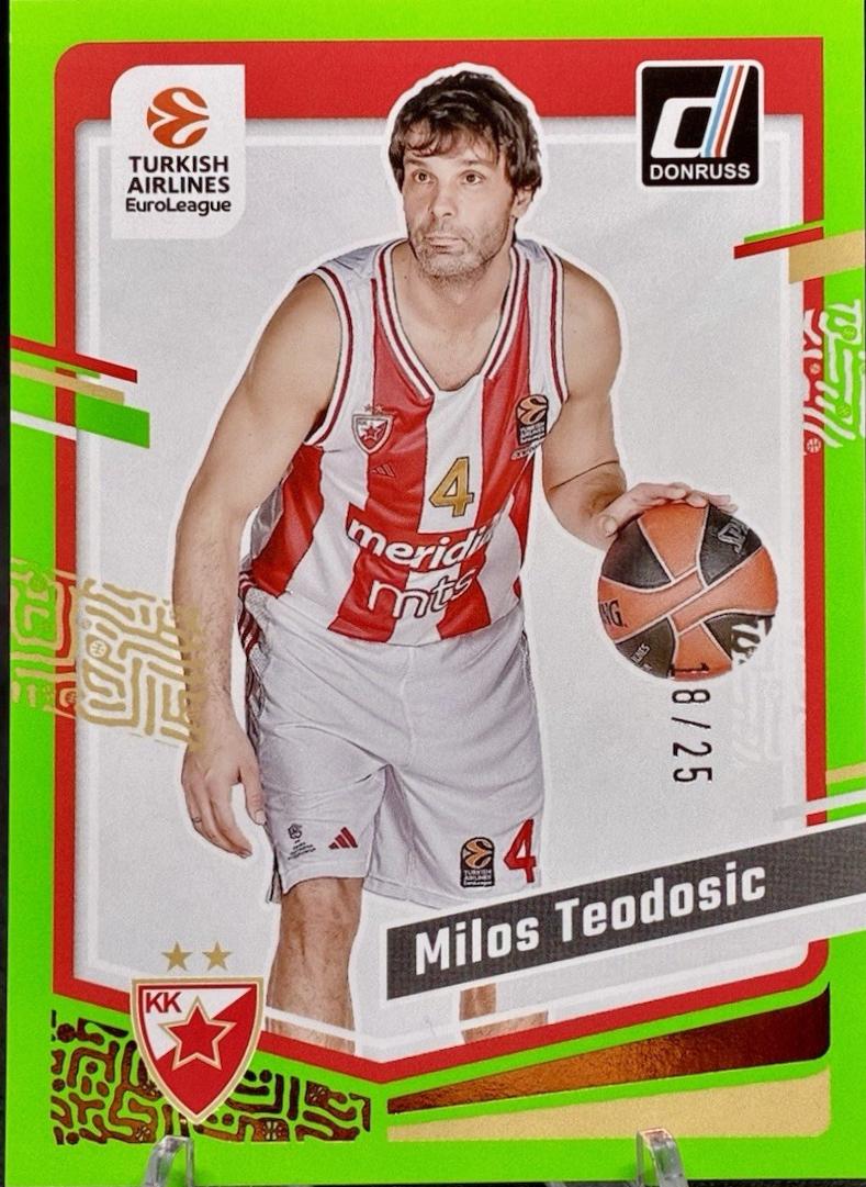Milos Teodosic [Neon Green Flood] #95