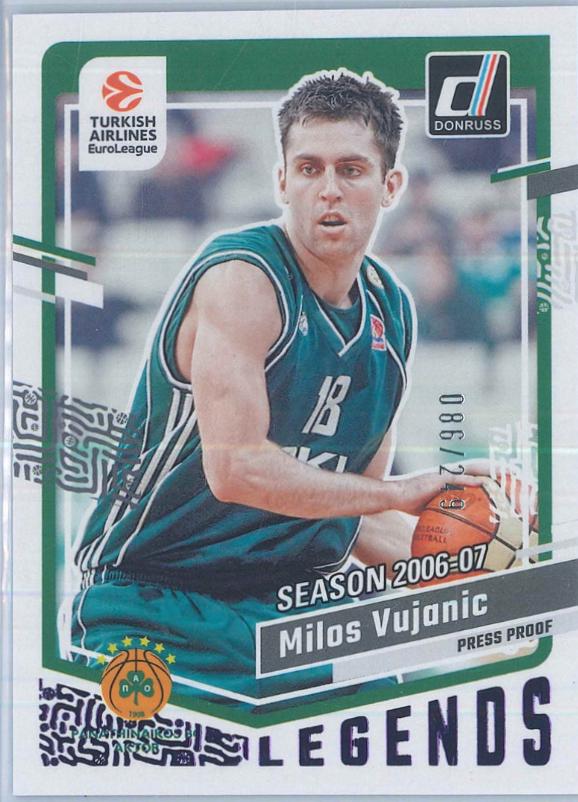 Milos Vujanic [Purple Press Proof] #184