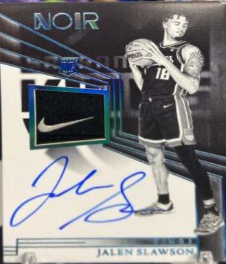 Jalen Slawson [Tag Rookie Patch Autographs Black and White] #334