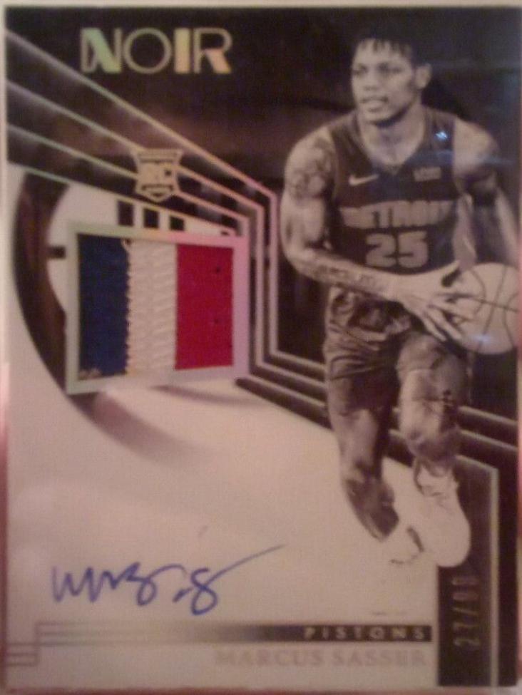 Marcus Sasser [Rookie Patch Autographs Black and White] #314