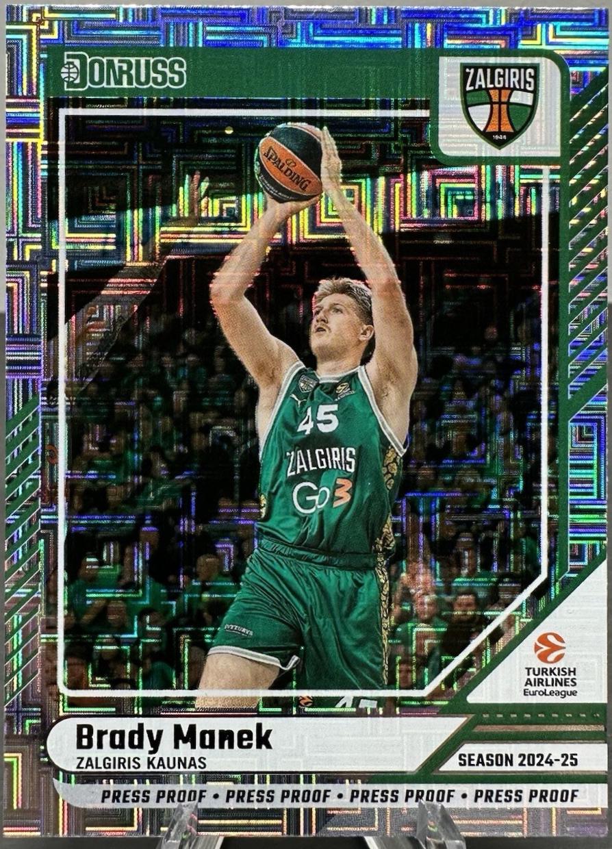 Brady Manek [Silver Press Proof] #18