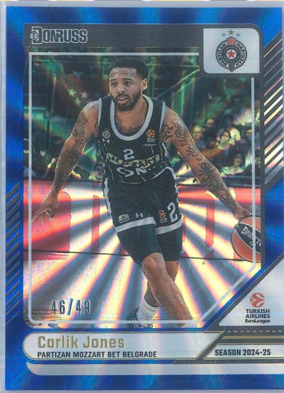 Carlik Jones [Holo Blue Laser] #69