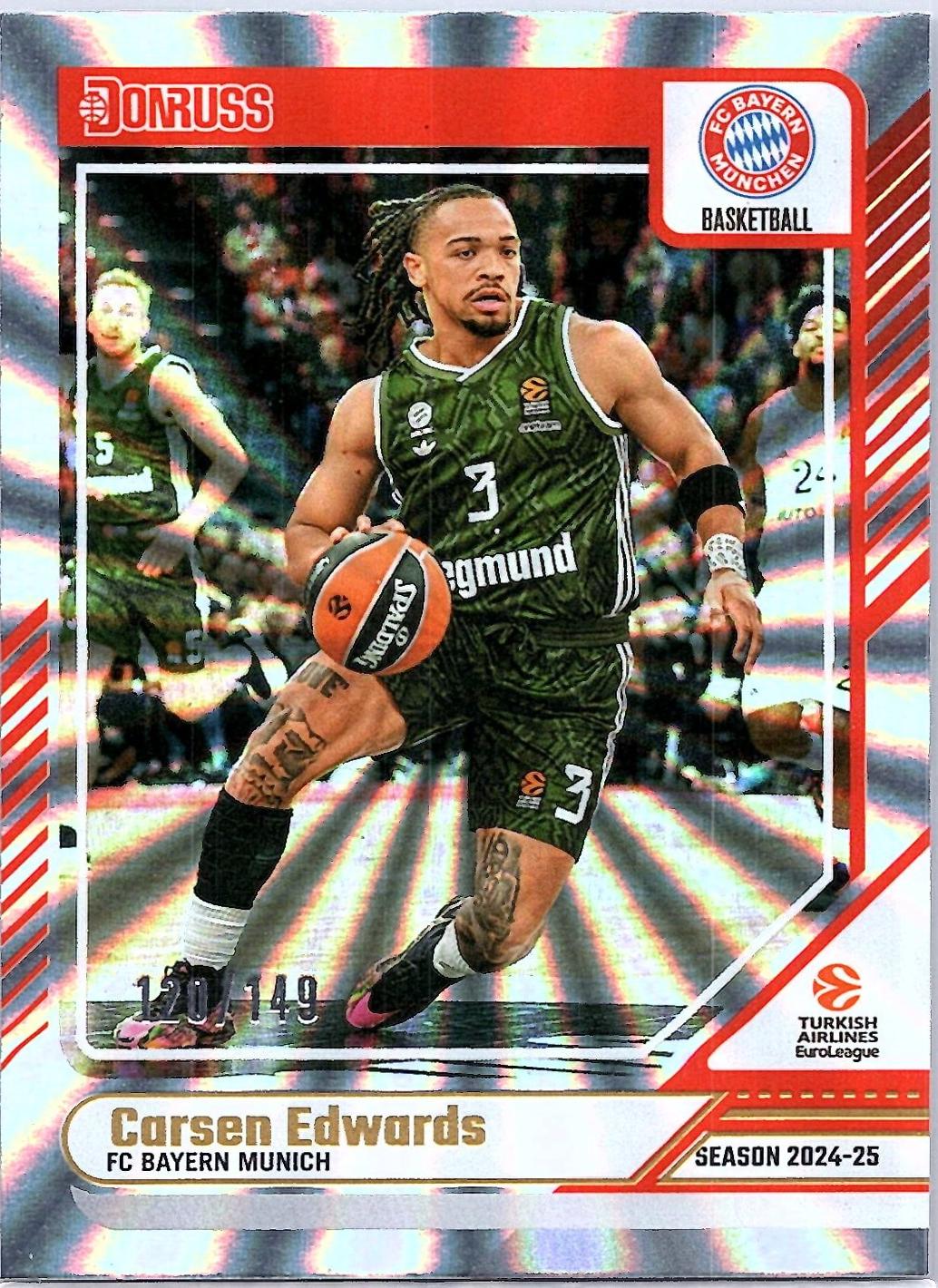 Carsen Edwards [Holo Blue Laser] #30