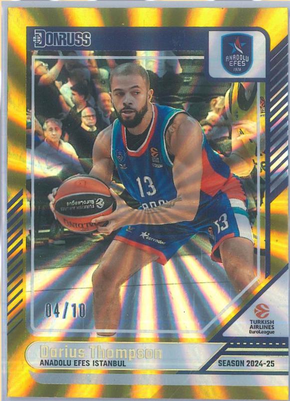 Darius Thompson [Gold Laser] #62