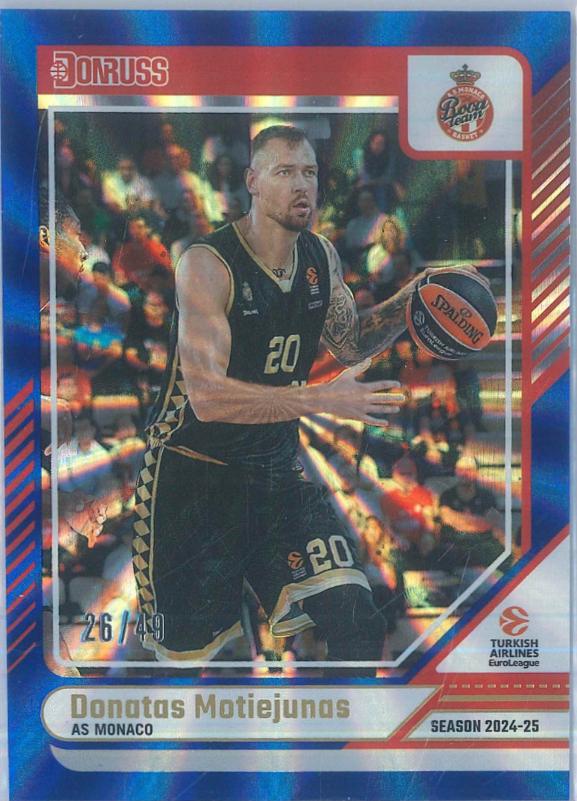 Donatas Motiejunas [Holo Blue Laser] #130