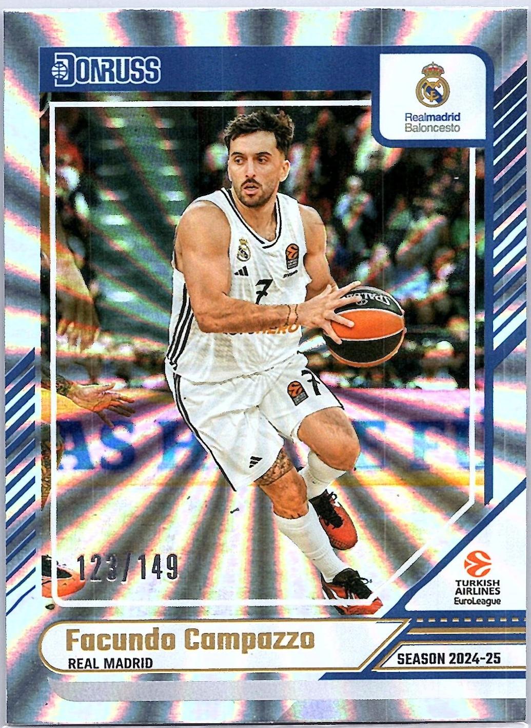 Facundo Campazzo [Holo Blue Laser] #72