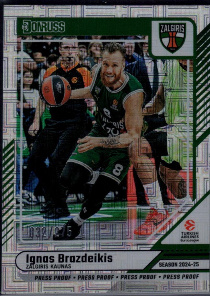 Ignas Brazdeikis [Purple Press Proof] #114