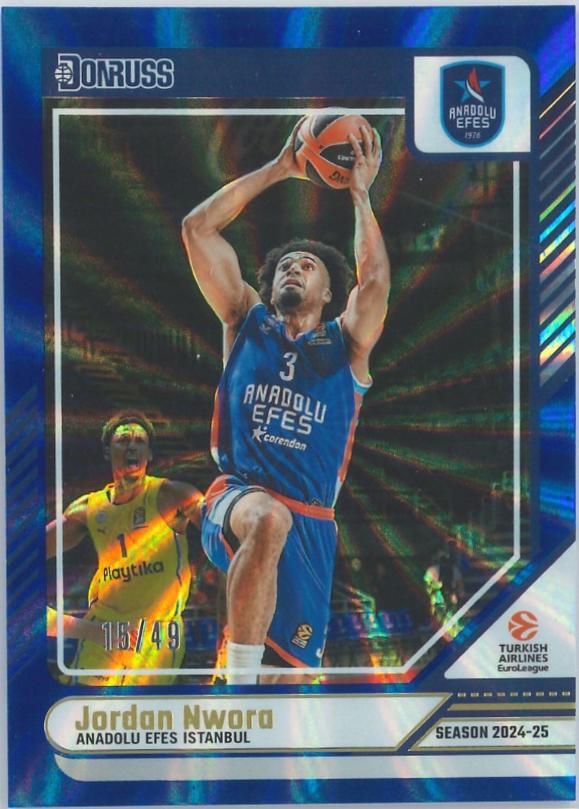 Jordan Nwora [Holo Blue Laser] #50