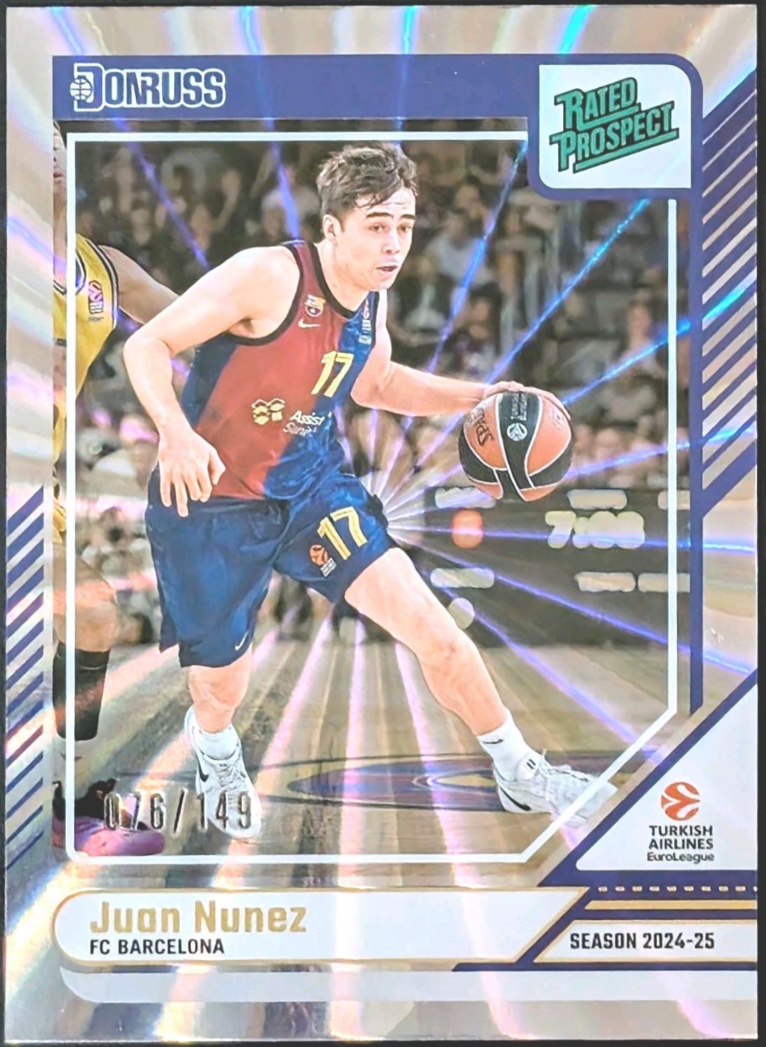 Juan Nunez [Holo Blue Laser] #156