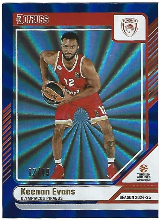 Keenan Evans [Holo Blue Laser] #43