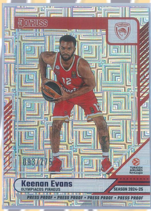 Keenan Evans [Purple Press Proof] #43