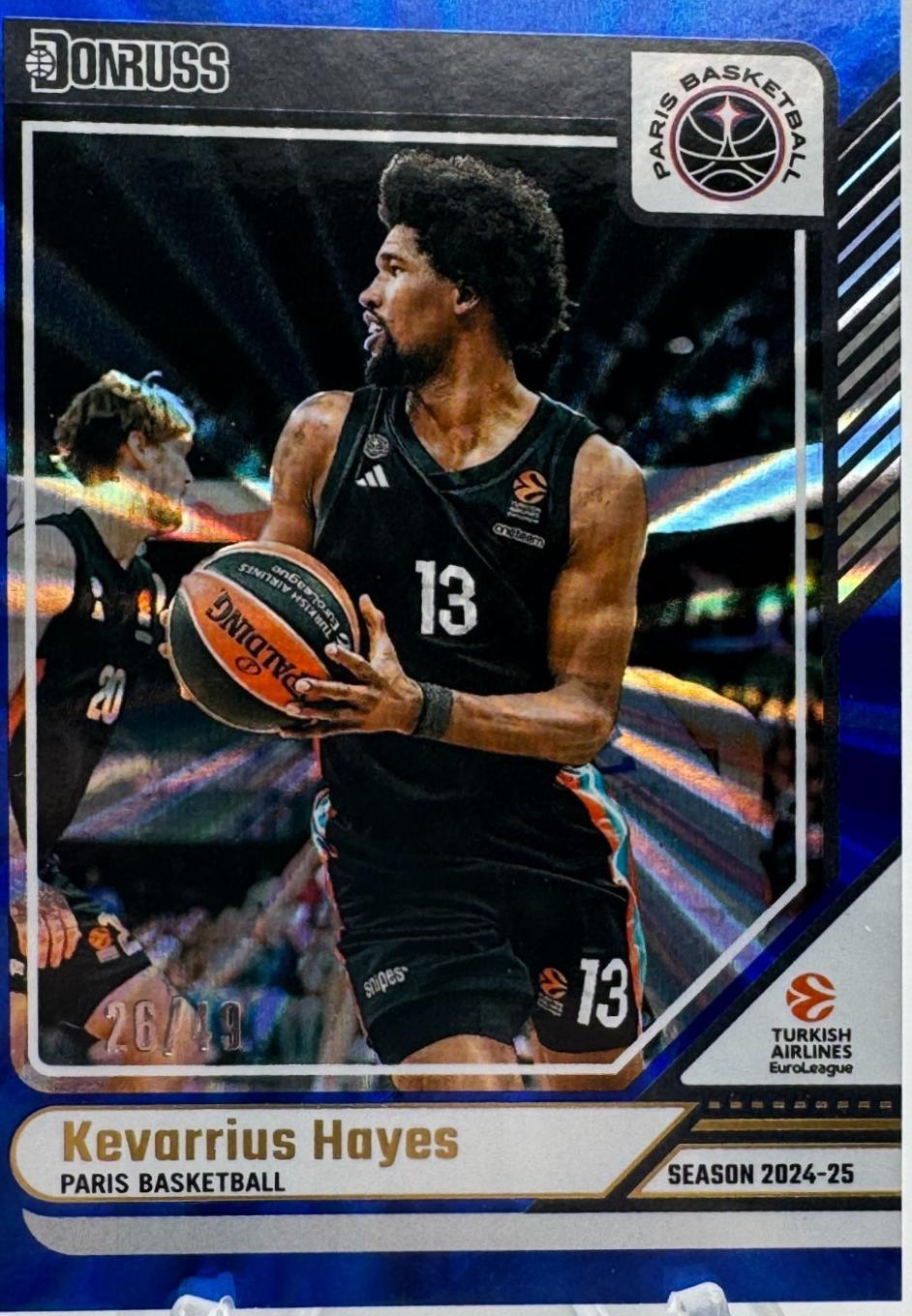 Kevarrius Hayes [Holo Blue Laser] #78