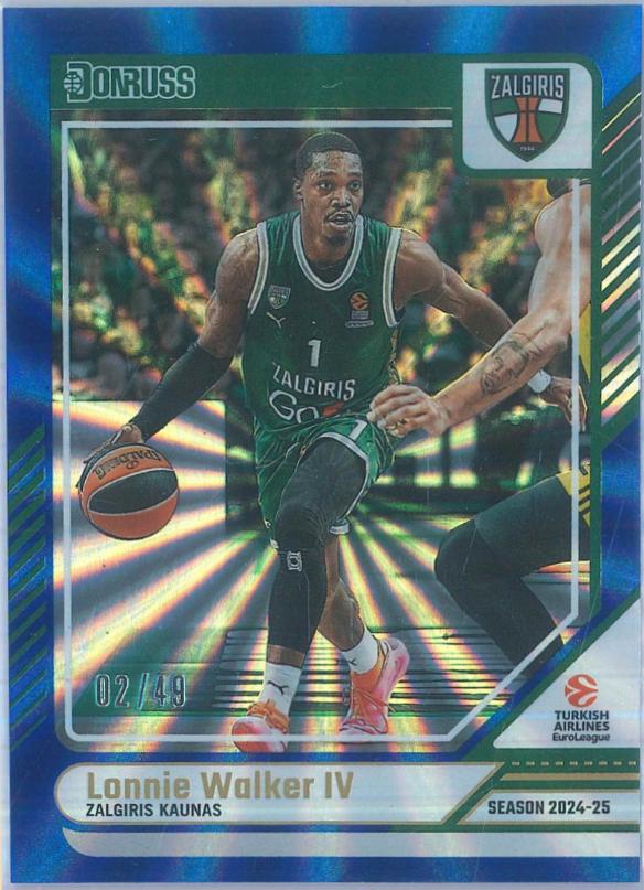 Lonnie Walker IV [Holo Blue Laser] #122