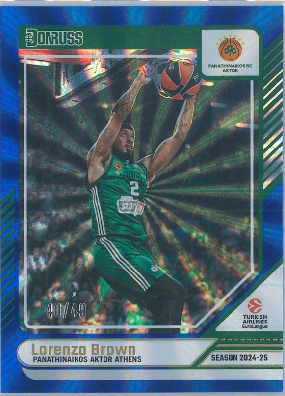 Lorenzo Brown [Holo Blue Laser] #60