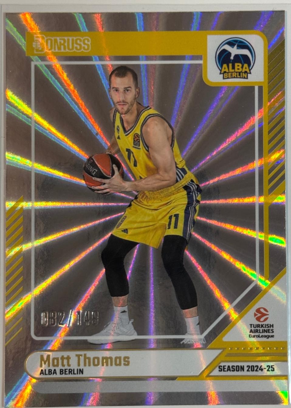 Matt Thomas [Holo Blue Laser] #59