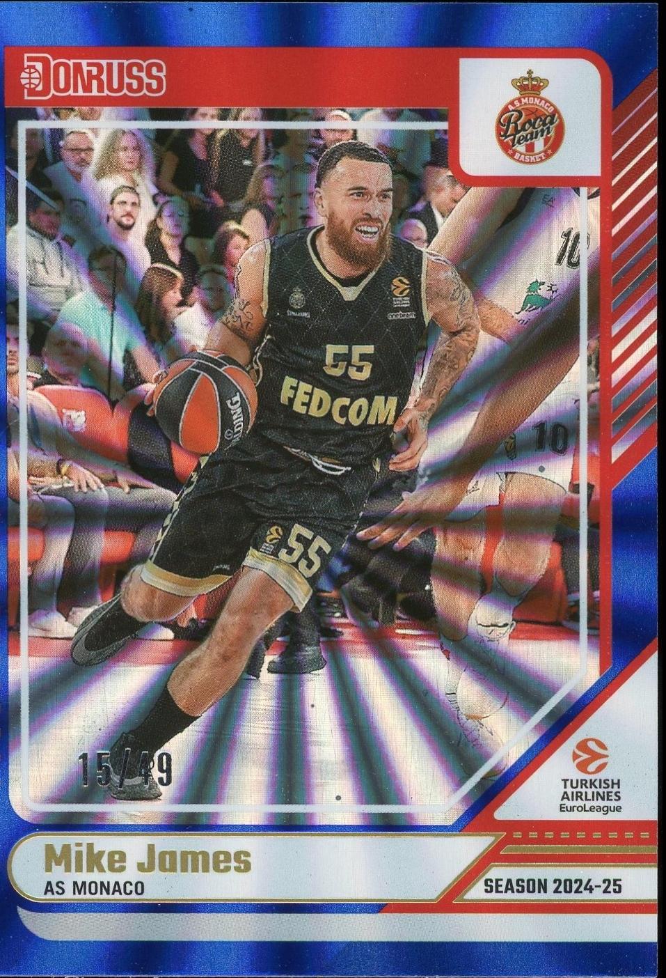 Mike James [Holo Blue Laser] #98