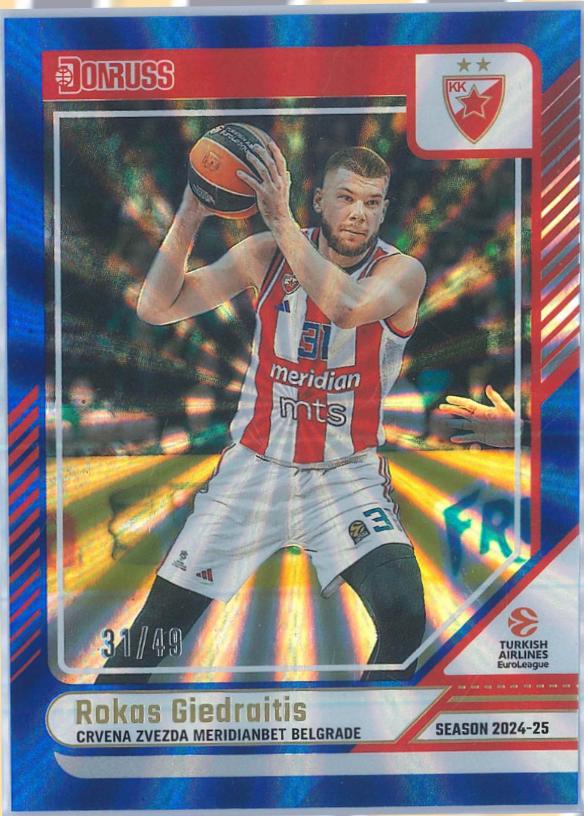 Rokas Giedraitis [Holo Blue Laser] #80