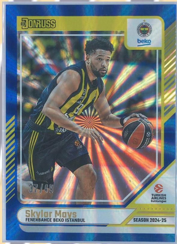 Skylar Mays [Holo Blue Laser] #151