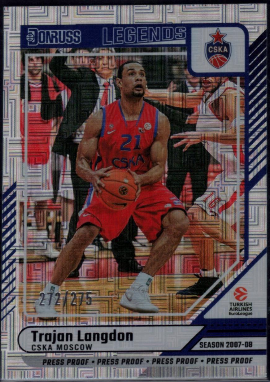 Trajan Langdon [Purple Press Proof] #194
