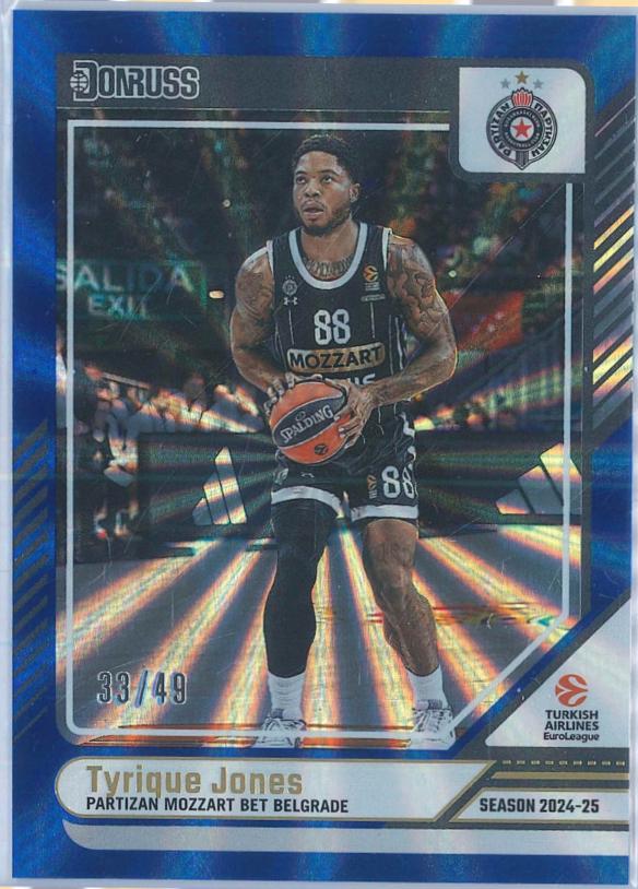 Tyrique Jones [Holo Blue Laser] #117