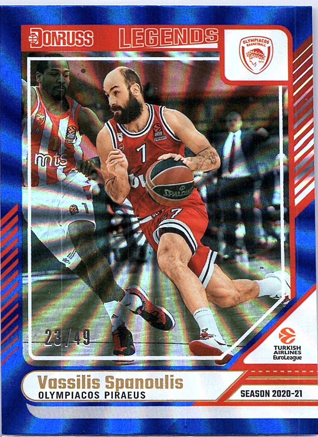 Vassilis Spanoulis [Holo Blue Laser] #177