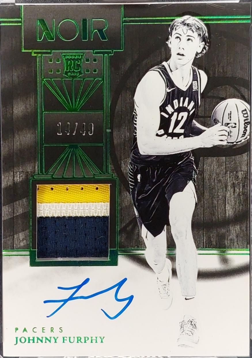 Johnny Furphy [Holo Green Patch Autograph Black White] #313