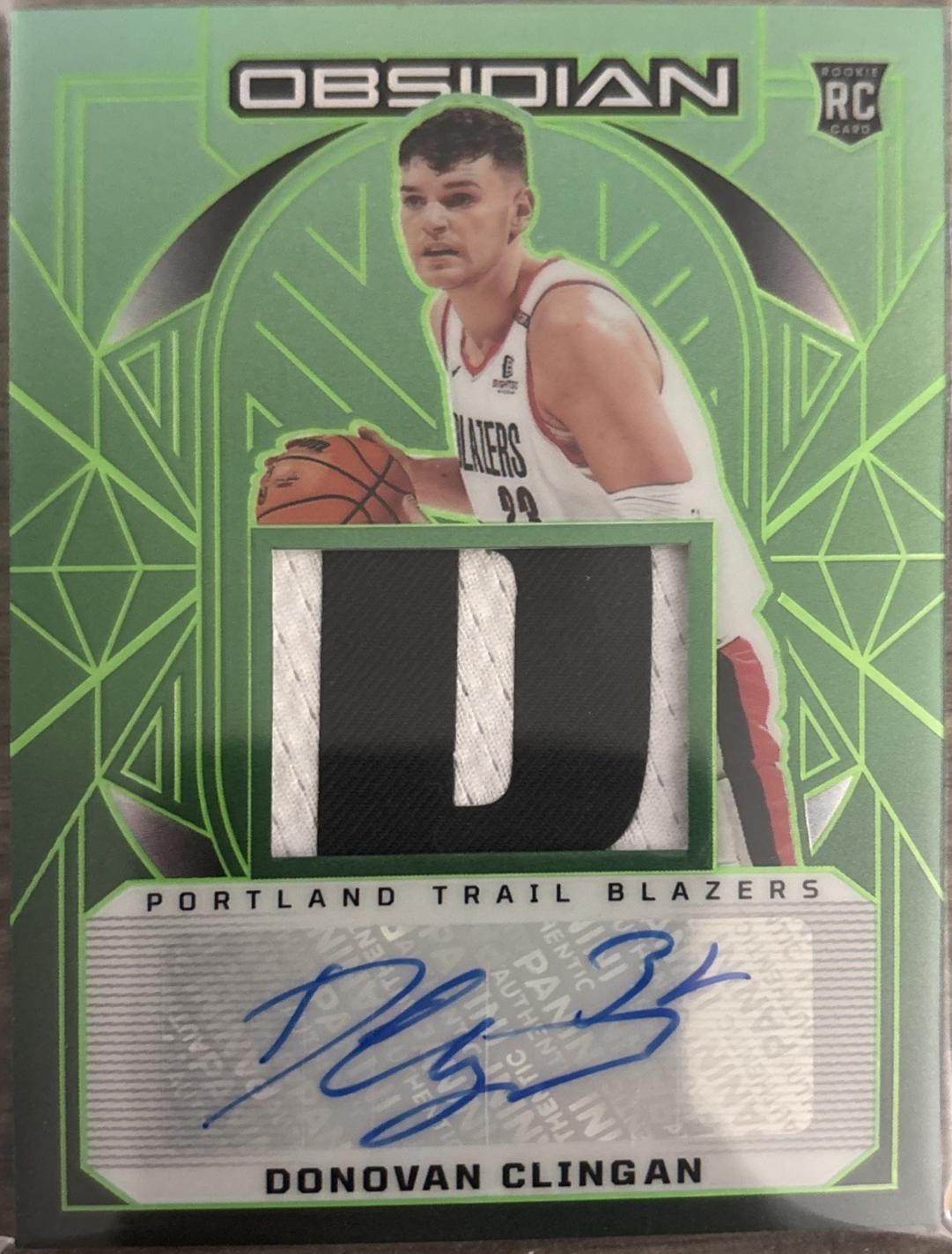 Donovan Clingan [Jade Autograph] #210