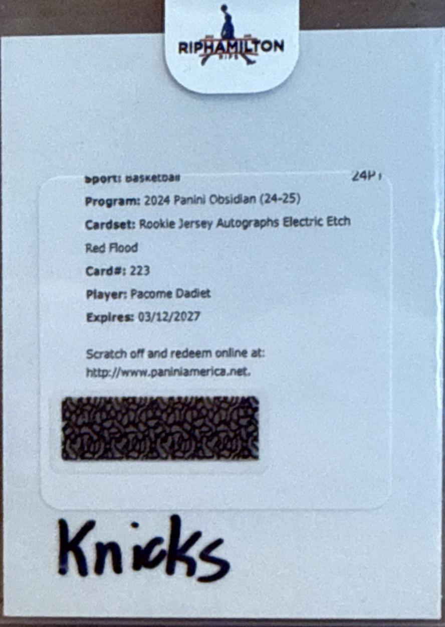 Pacome Dadiet [Red Autograph] #223