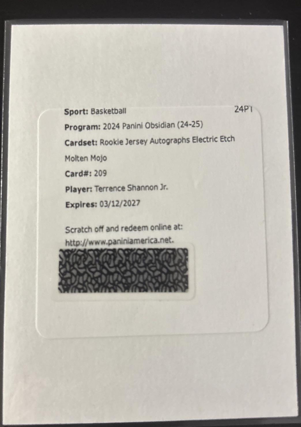 Terrence Shannon Jr. [Molten Mojo Autograph] #209