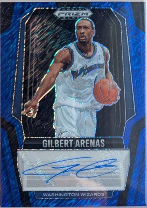 Gilbert Arenas [Blue Shimmer Legends Autograph] #266