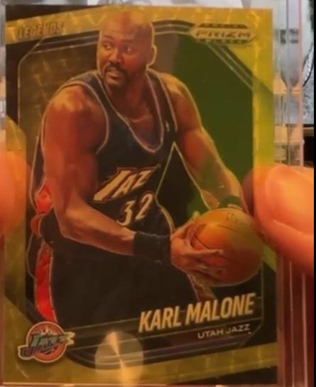 Karl Malone [Gold Vinyl Legends Autograph] #269