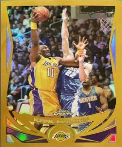 Karl Malone [Gold Refractor] #110