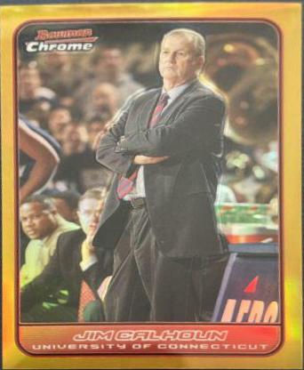 Jim Calhoun [Gold Refractor] #113