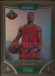 Derrick Rose [Gold Refractor Autograph] #151