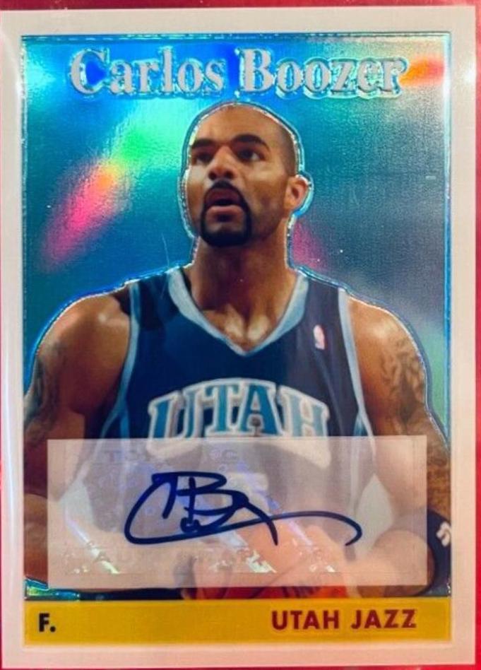 Carlos Boozer [1958 Variation Autograph Xfractor] #8