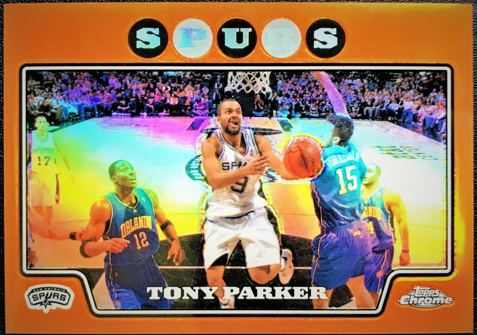Tony Parker Orange Refractor #9