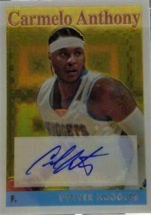 Carmelo Anthony [1958 Autograph Xfractor] #15