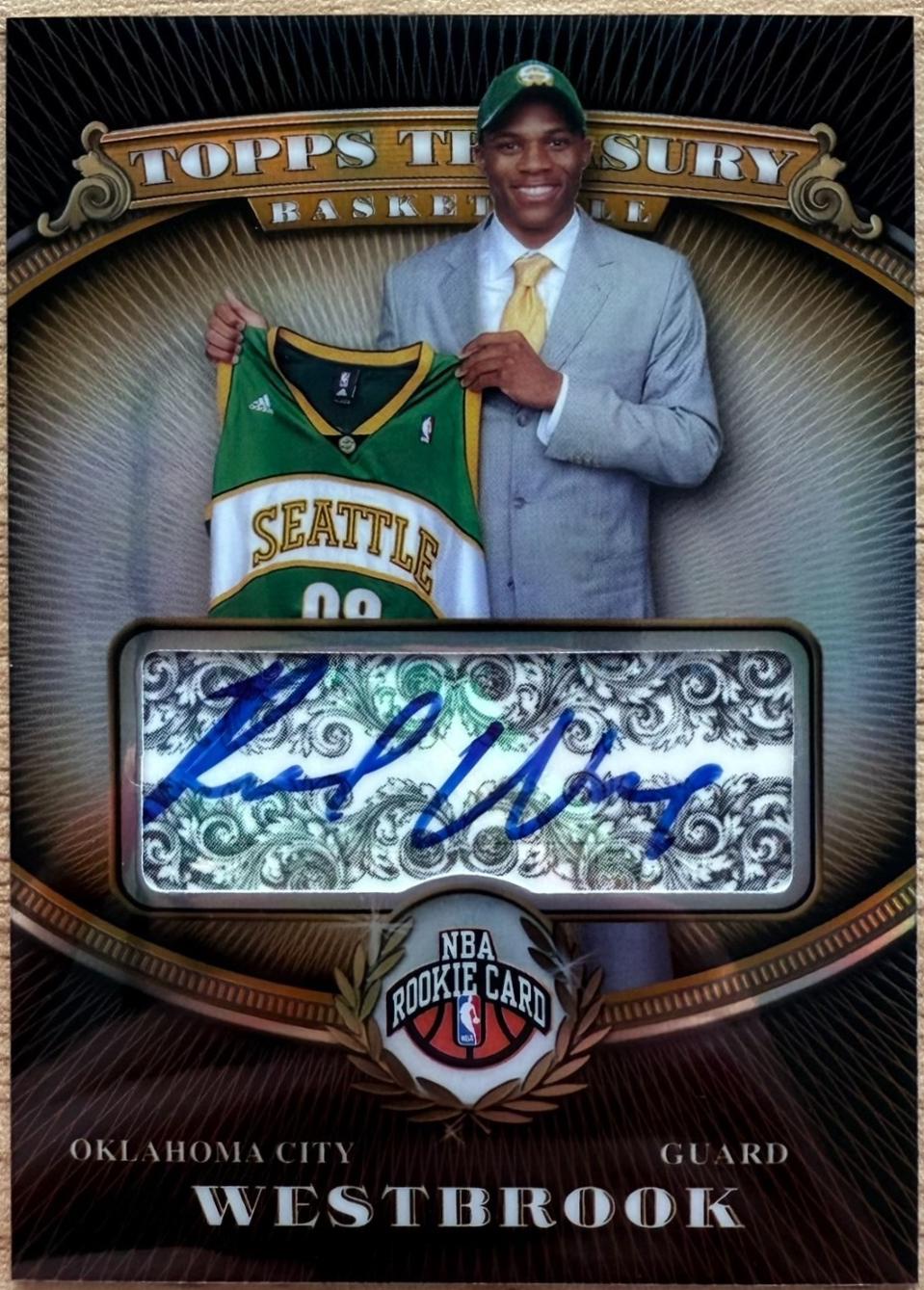 Russell Westbrook [Gold Refractor Autograph] #124