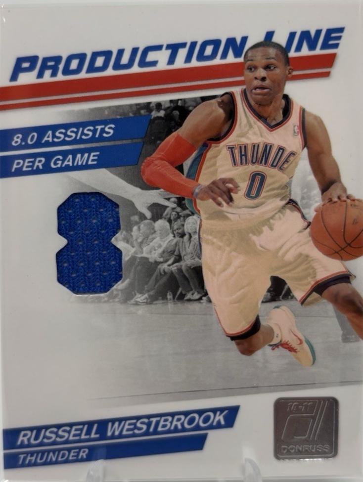 Russell Westbrook [Stats Die Cut Material] #48