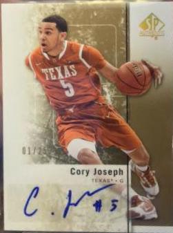 Cory Joseph Autograph-Gold #34